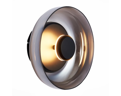 SL6002.401.01 Светильник настенный ST-Luce Черный/Дымчатый LED 1*7W 4000K LAZIO