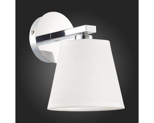 SLE300401-01 Светильник настенный Хром/Белый E14 1*40W PRATO