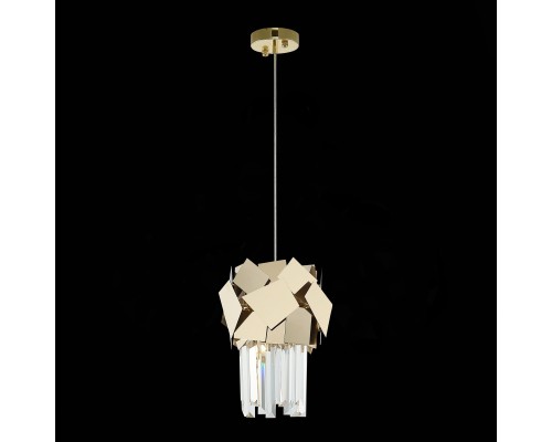 SL1232.203.01 Подвес ST-Luce Золотистый/Прозрачный, Золотистый E14 1*60W CASERTA