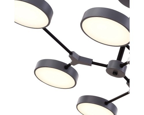 SLE6003-702-06 Светильник потолочный Серый, Черный/Серый LED 6*10W MONTA