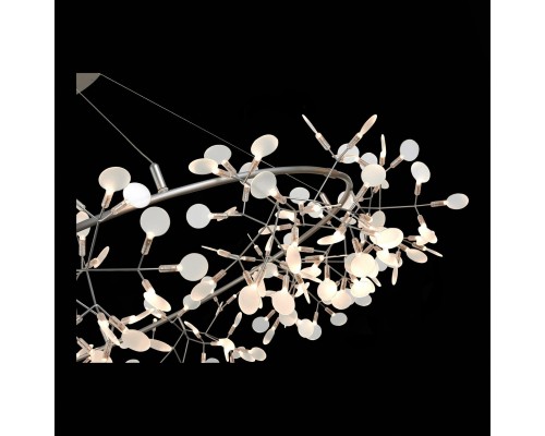 SL379.103.216 Люстра подвесная ST-Luce Серебристый/Белый LED 216*0,5W 3500K RAFINA