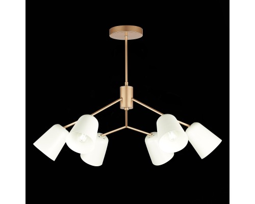 SLE155902-06 Светильник потолочный Золотистый/Белый E14 6*40W MARIO