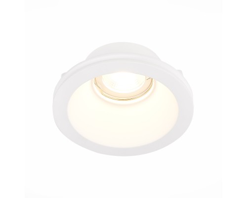 ST254.308.01 Св-к встр. из гипса Белый GU10 1*50W  IP20 D120xH50 180-240V Без ламп Встраиваемые светильники