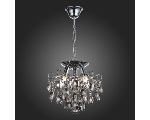 SL846.102.03 Люстра подвесная ST-Luce Темный хром/Тонированный черный E14 3*40W ORECCHINI