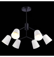 SLE155942-06 Светильник потолочный Черный/Белый E14 6*40W MARIO