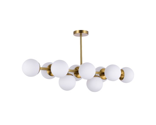 SLE1191-202-10 Светильник потолочный Золотистый/Белый E27 10*60W FRATTA