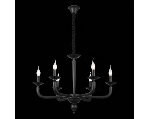 SL1114.403.06 Люстра подвесная ST-Luce Черный E14 6*40W FORTEZA
