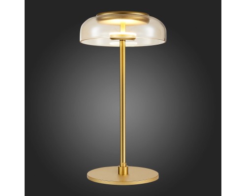 SL6002.204.01 Прикроватная лампа ST-Luce Золотистый/Янтарный LED 1*7W 4000K LAZIO