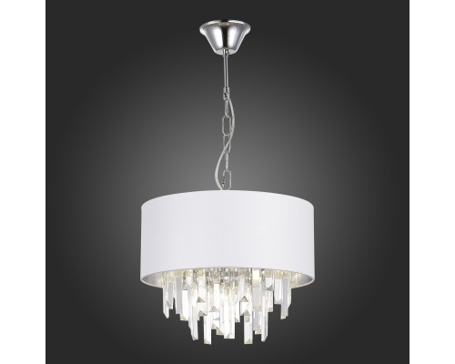 SLE1120-103-05 Светильник подвесной Хром/Белый E14 5*40W DAHLIA