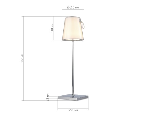 SL1009.104.01 Прикроватная лампа ST-Luce Хром/Белый LED 1*5W 3000K+RGB PORTALI