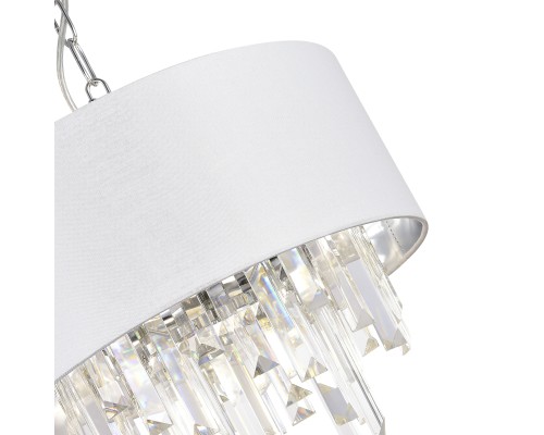 SLE1120-103-05 Светильник подвесной Хром/Белый E14 5*40W DAHLIA