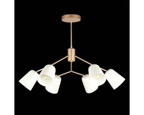 SLE155902-06 Светильник потолочный Золотистый/Белый E14 6*40W MARIO
