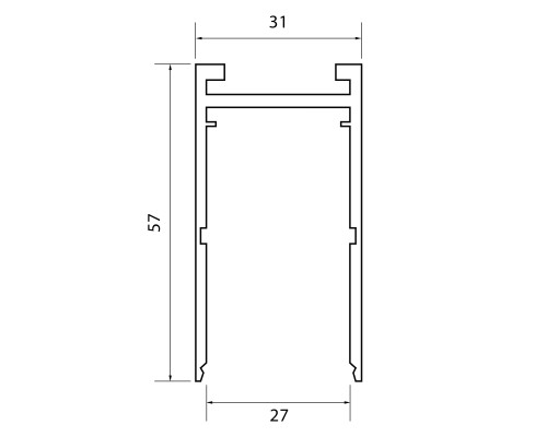 ST015.519.00 Шинопровод SKYLINE 220 накладной ST-Luce Белый SKYLINE 220
