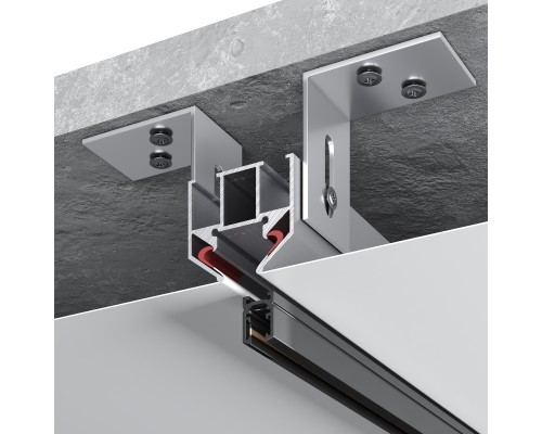 ST066.129.00 Профиль для шинопровода SUPER5 под натяжной потолок ST-Luce Алюминий Длина 2 000мм SUPER5