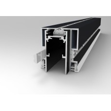 ST003.429.02 Профиль для SKYLINE 48 с демпф. системой в натяжной потолок (ПВХ+ТКАНЬ) ST-Luce Черный SKYLINE 48