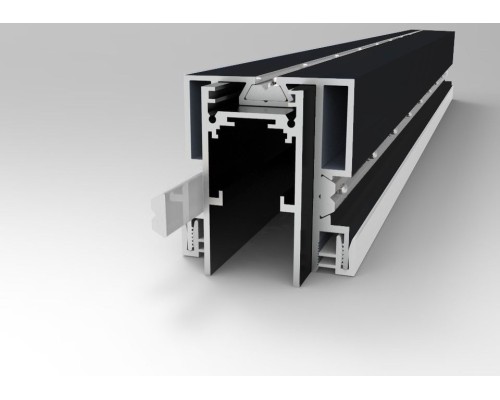 ST003.429.02 Профиль для SKYLINE 48 с демпф. системой в натяжной потолок (ПВХ+ТКАНЬ) ST-Luce Черный SKYLINE 48