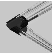 Basic System Коннектор угловой для монтажа в натяжной потолок однофазного шинопровода черный 85235/00