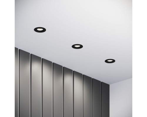 Светильник встраиваемый City GU10 черный 25054/01