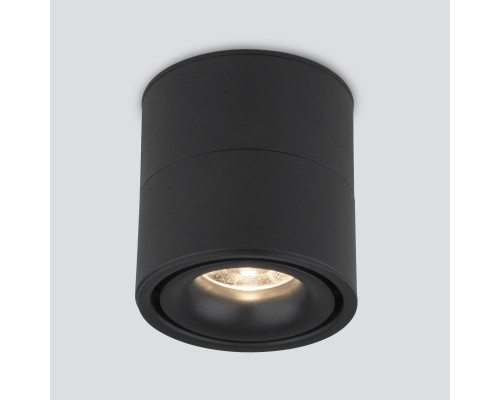 Накладной потолочный светодиодный светильник DLR031 15W 4200K 3100 черный матовый