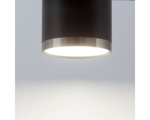 Накладной светодиодный светильник DLR024 6W 4200K черный матовый