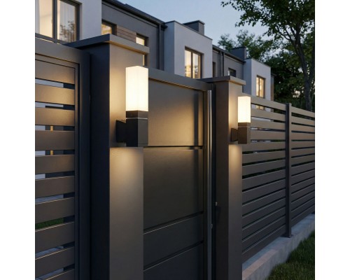 Уличный настенный светильник со светодиодами 1534 TECHNO LED 3000K чёрный 1534 TECHNO LED