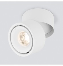 Накладной поворотный светодиодный светильник 15W 3000K белый матовый DLR031