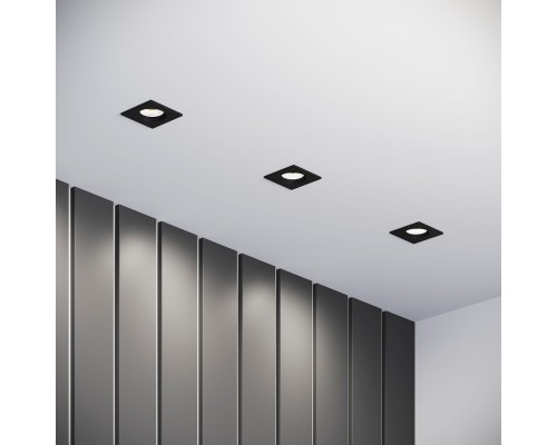 Светильник встраиваемый City GU10 черный 25055/01