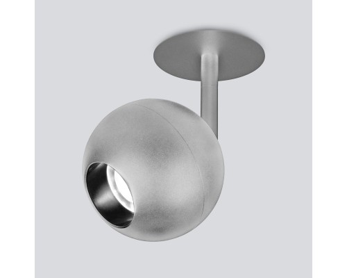 Встраиваемый точечный светодиодный светильник 9926 LED 12W 4200K серебро