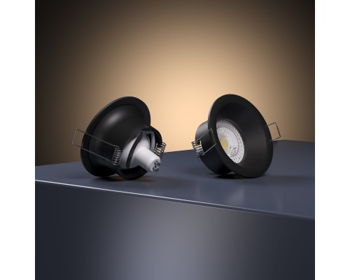 Светильник встраиваемый Andi GU10 черный IP44 25061/01