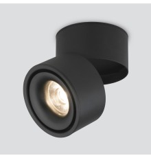 Накладной потолочный светодиодный светильник DLR031 15W 4200K 3100 черный матовый