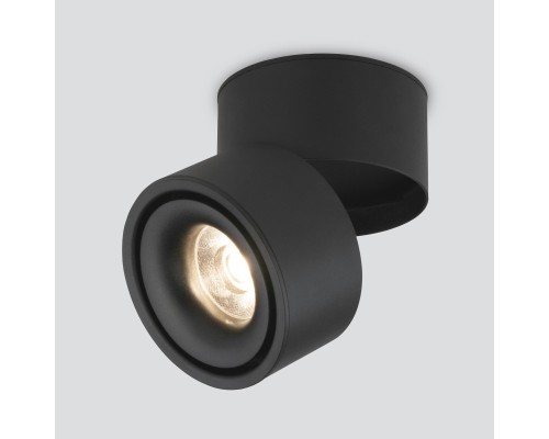 Накладной потолочный светодиодный светильник DLR031 15W 4200K 3100 черный матовый