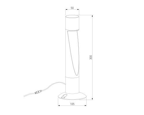 Ландшафтный светодиодный светильник Recess 3000K черный IP65 35177/S черный