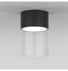 Светильник потолочный светодиодный 10W 4000К черный/прозрачный 25047/LED