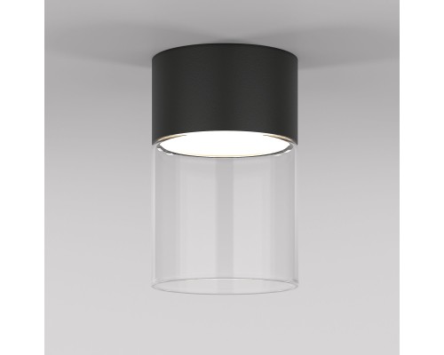 Светильник потолочный светодиодный 10W 4000К черный/прозрачный 25047/LED