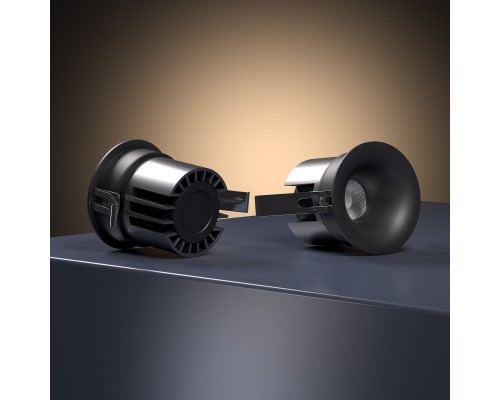 Светильник встраиваемый светодиодный Bliss 15W 4000K черный 25070/LED