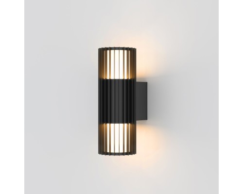 Уличный настенный светильник Entero (35189/W) 3000K черный 35189/W черный