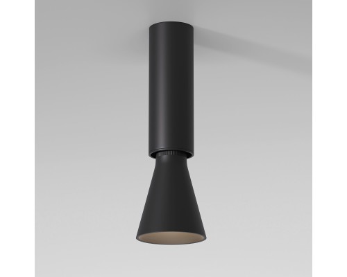 Накладной светодиодный поворотный светильник с антибликовой решеткой Piks 7W 4000К черный 25107/LED