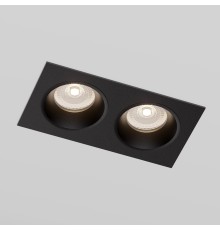 Светильник встраиваемый GU10 черный 15700/02