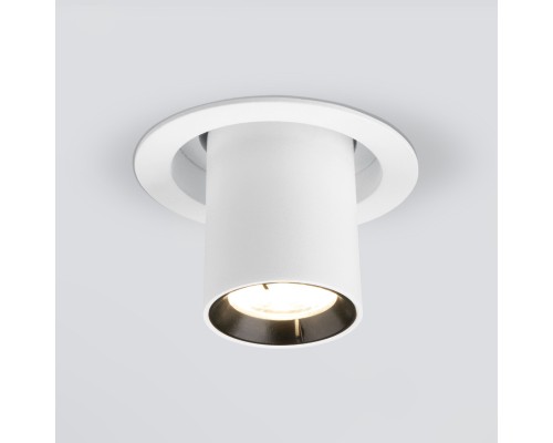 Встраиваемый точечный светодиодный светильник 9917 LED 10W 4200K белый матовый