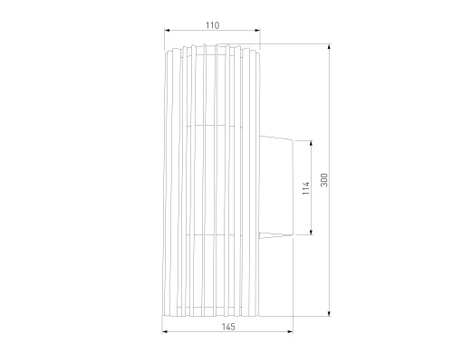 Уличный настенный светильник Entero (35189/W) 3000K черный 35189/W черный