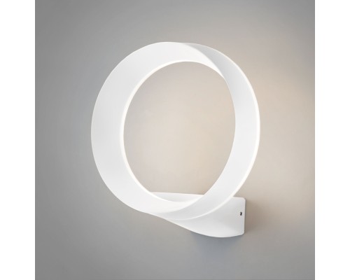 Уличный настенный светодиодный светильник Ring IP54 1710 TECHNO LED белый