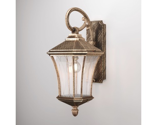 Уличный настенный светильник Virgo D черное золото IP44 GLXT-1450D черное золото