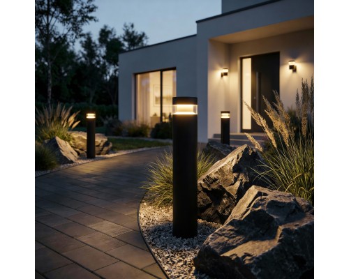 Садово-парковый светильник 1532 TECHNO LED 3000K чёрный 1532 TECHNO LED черный