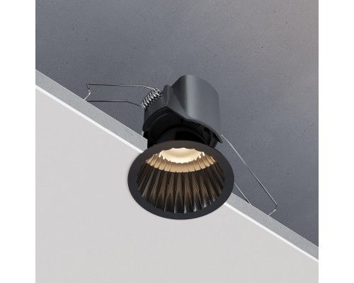 Светильник встраиваемый светодиодный Arco 12W 3000K черный жемчуг IP44 15274/LED