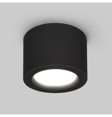 Накладной потолочный  светодиодный светильник DLR026 6W 4200K черный матовый