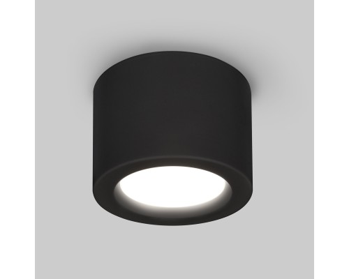 Накладной потолочный  светодиодный светильник DLR026 6W 4200K черный матовый
