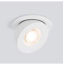 Встраиваемый точечный светодиодный светильник Pruno белый 25080/LED
