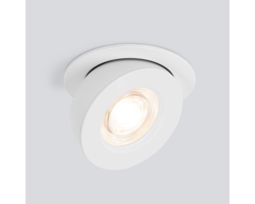 Встраиваемый точечный светодиодный светильник Pruno белый 25080/LED