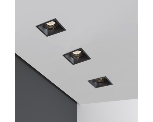 Светильник встраиваемый Punto черный 25017/01