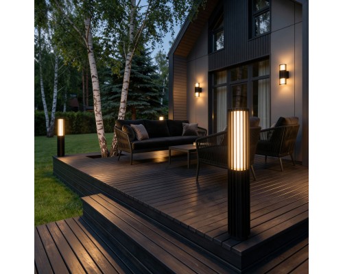 Уличный настенный светильник Entero (35189/W) 3000K черный 35189/W черный